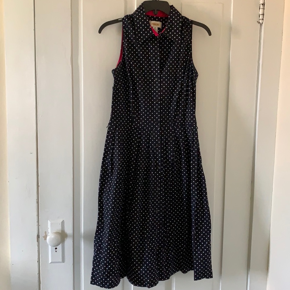 Black and white polka dot dress - Size 10